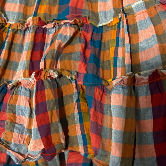 Free People Extra Tropical Plaid Maxi Dress-XS - Picture 5 of 10